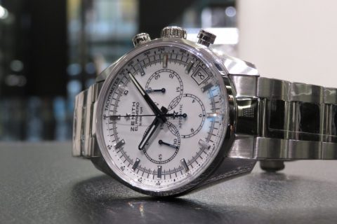 セプテム　エルテオ　セット ゼニスコレクション唯一！ラッカー仕上げホワイト文字盤を採用