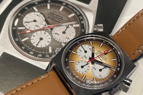 ゼニスの歴史的な名機が復刻？『クロノマスター リバイバル A385