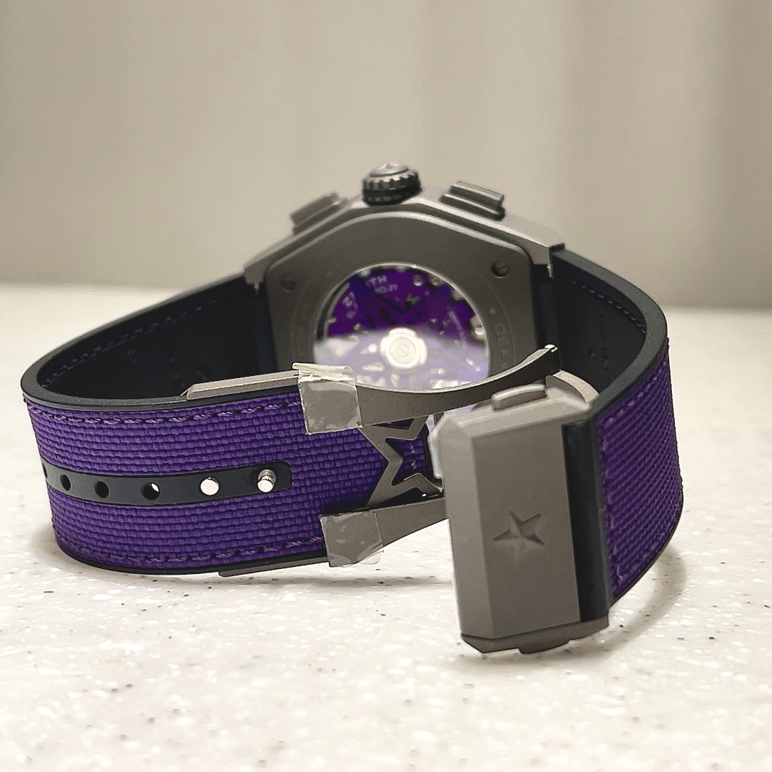 高貴な色合いとして日本でも愛され、親しまれてきた紫色の時計はお好きですか！？【デファイ エル・プリメロ２１ ウルトラ ヴァイオレット】ゼニスブティック大阪 - DEFY ｜IMG_3925 