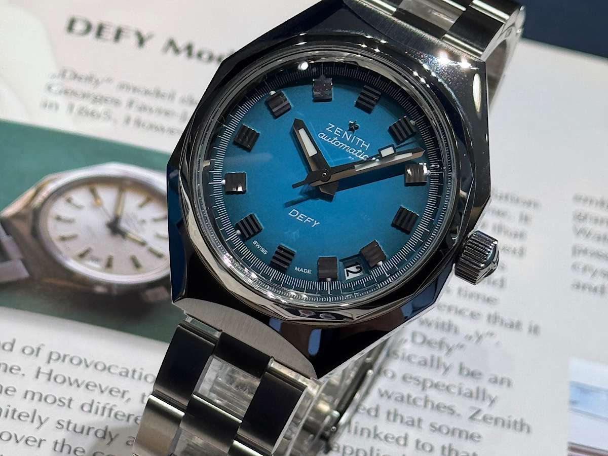 控えめながらも個性的？ティールブルーのカラーが腕元で映える『デファイ リバイバル A3690』【ゼニスブティック大阪】 - DEFY ｜IMG_1380 