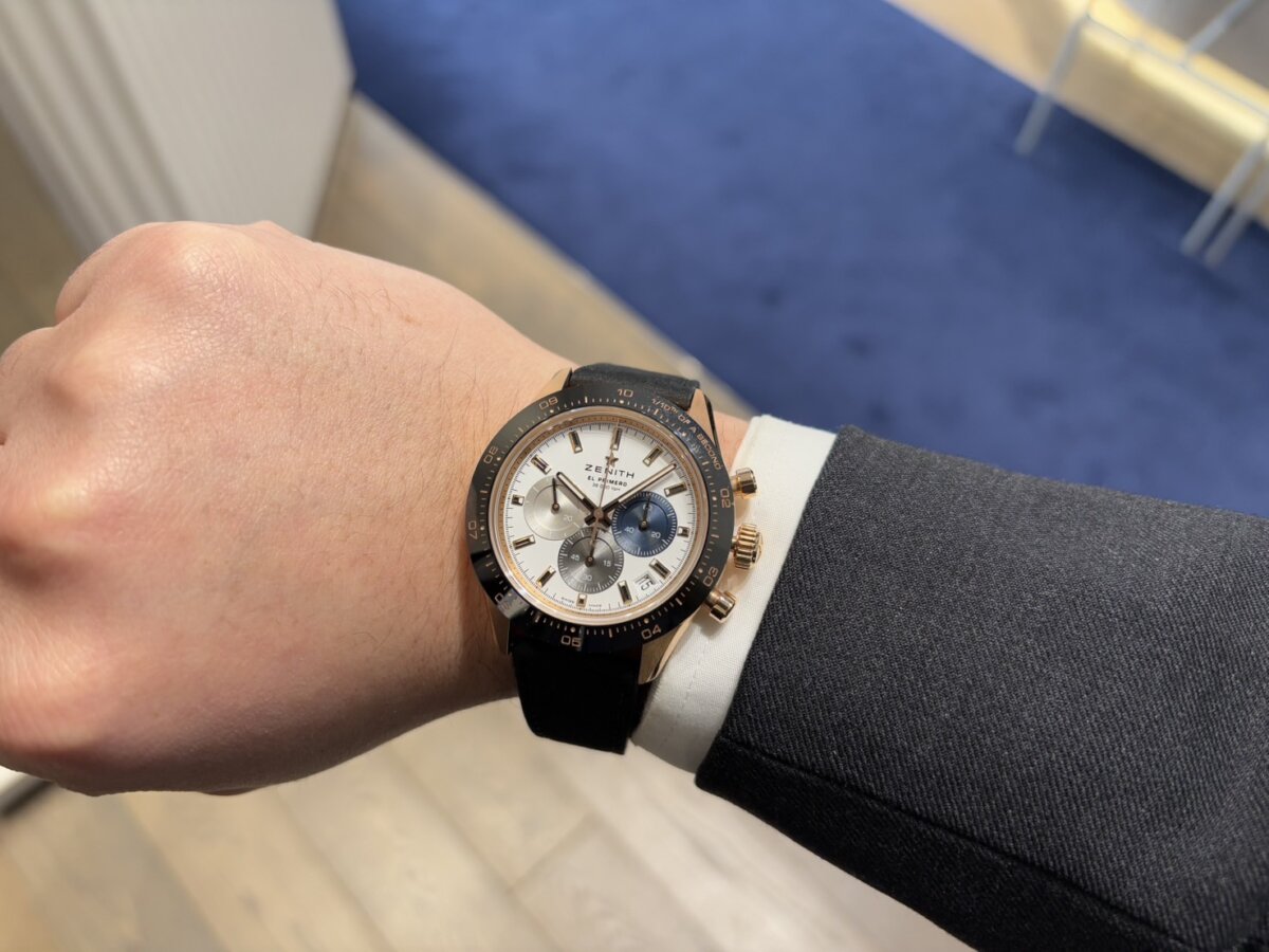 【ゼニス】人気モデルが“価格改定”!!ベルトを変えて楽しんでいただきたい1本!【クロノマスター スポーツ ゴールド】 - CHRONOMASTER |S__86794726