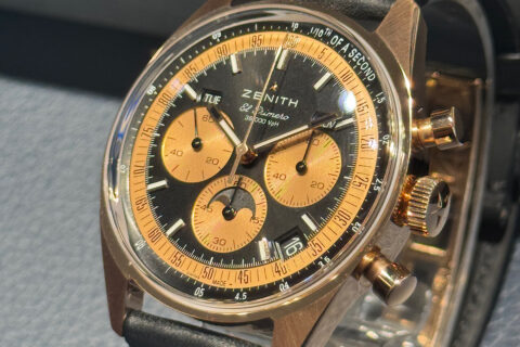 18Kローズゴールド×ブラック文字盤が引き出す、ゼニスの新たな表情