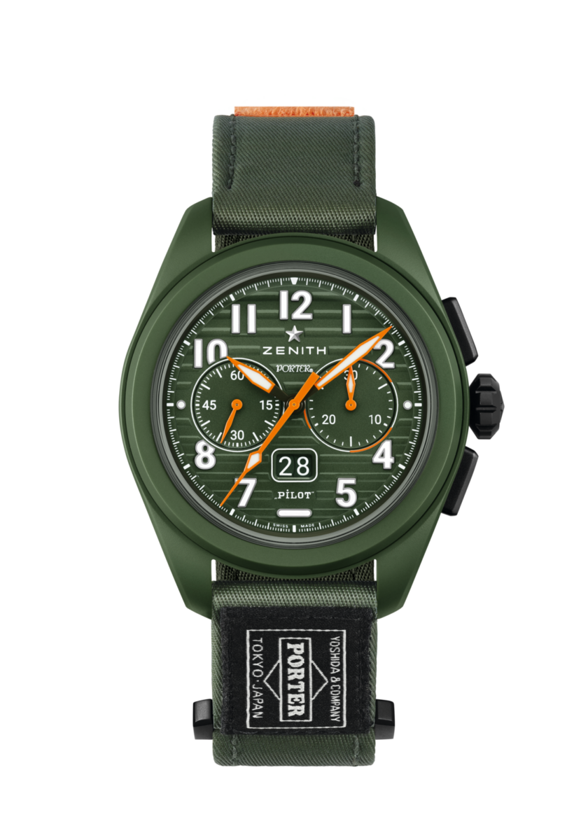国を超えてつながる職人技──PORTER × ZENITH「パイロット」 - PILOT |Digital-RGB-1-SOLDAT-1_Pilot-Big-Date-Flyback-Porter_49.4001.3652.63.I001_v2_4x5