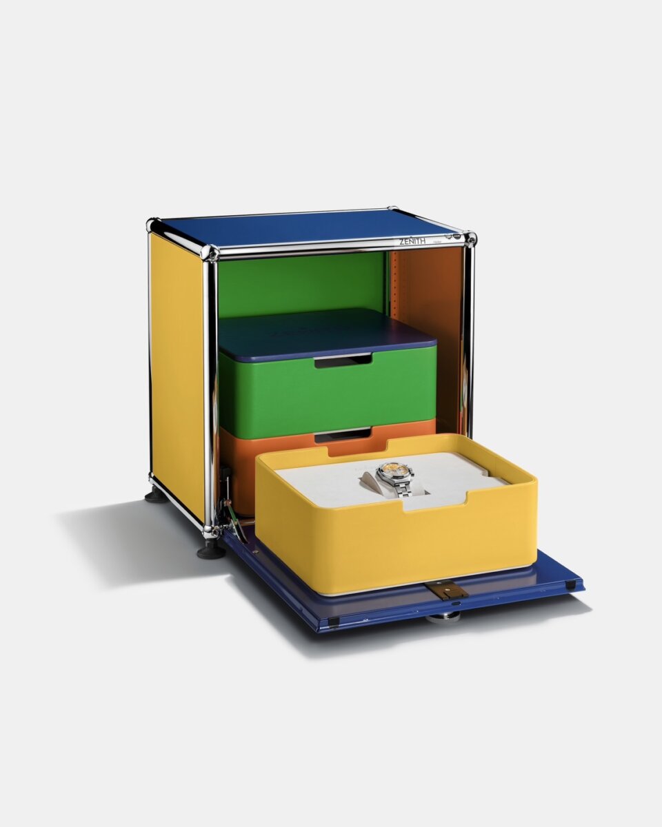 ゼニス新作発表！！【世界限定60本】スイスの歴史ある家具メーカーとコラボ 「デファイ クロノグラフ　USM」 - DEFY ｜S__90865774 