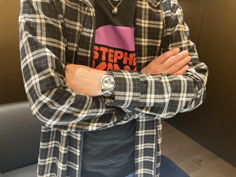 37㎜は控えめなおしゃれサイズ！普段使いしやすいクロノマスターリバイバルA384。H様有難うございます。 - CHRONOMASTER お客様 ｜IMG_0595 