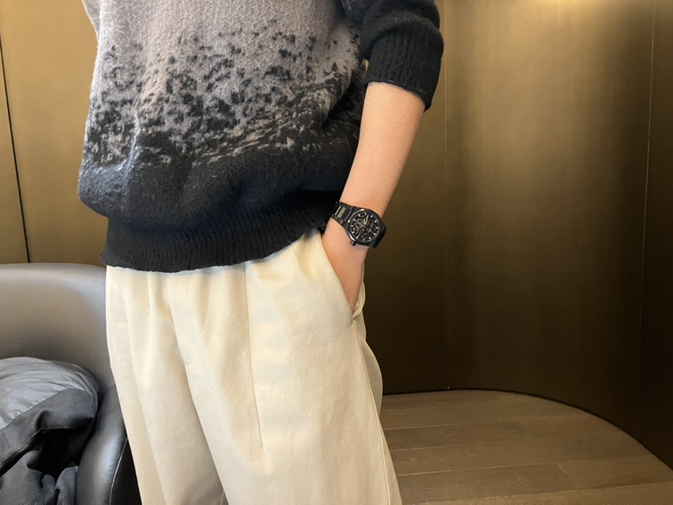 ブラックセラミックとスケルトン文字盤。漆黒のデファイスカイラインがすごくかっこ良い！H.Y様ご購入有難うございました。 - DEFY お客様 ｜IMG_0904 