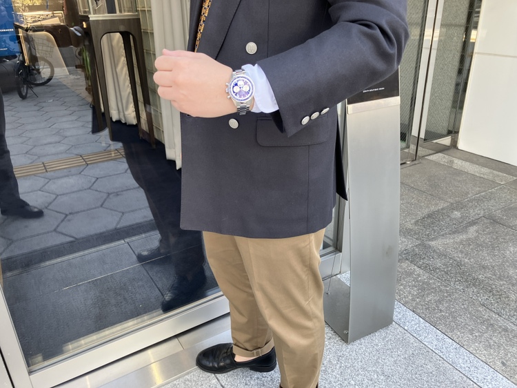 神秘的な存在感を放つラピスラズリ文字盤が魅力のクロノマスターオリジナルトリプルカレンダーラピスラズリ - CHRONOMASTER ｜IMG_2782 