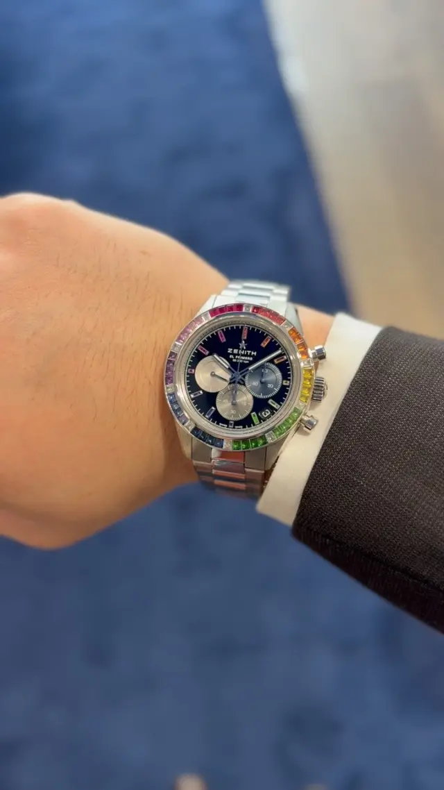 【クロノマスター スポーツ レインボー】
品番 45.3104.3600/21.M3100
金額 ¥15,400,000-税込
※2025年新作「ゼニスブティック限定モデル」